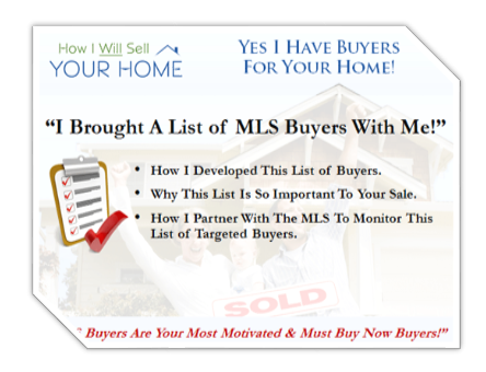 listing presentation slide discussing mls buyers