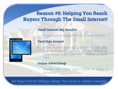 example of a Listing presentation slide discussing how an agent uses a SmartPhone to market a listing
