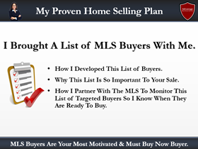 listing presentation checklist point 4: the home selling plan