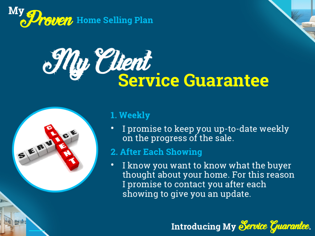 Client Service Slide of Blue Presentation