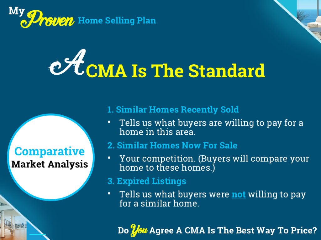 Blue Presentation Template CMA Slide