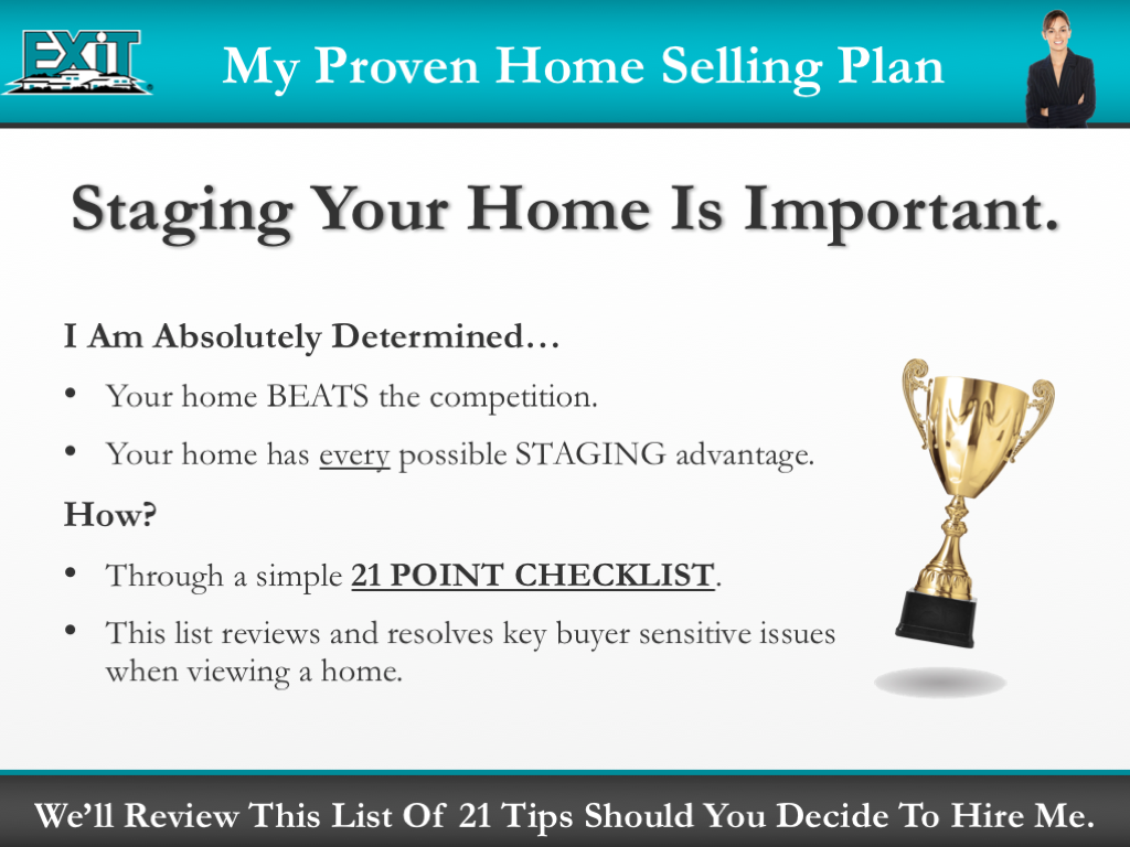 Home Staging Slide of EXIT Presentation