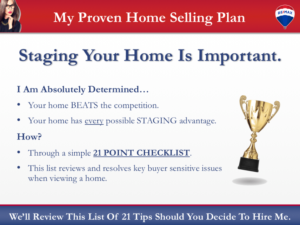 Home Staging Slide of RE/MAX Presentation